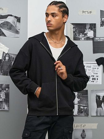 Толстовка унисекс на молнии Jelo, черная, размер XS