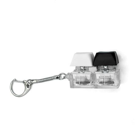 Брелок KeyDuo с LED подсветкой, чёрно-белый