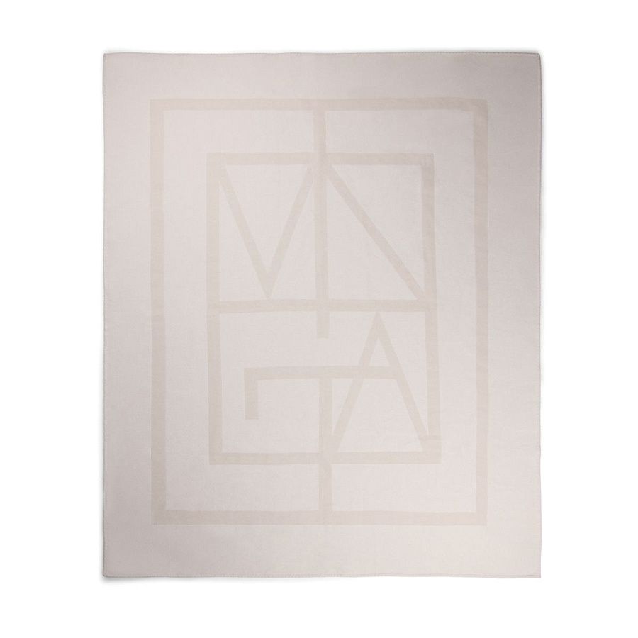 Плед VINGA Monogram из переработанного полиэстера GRS, 170x130 см