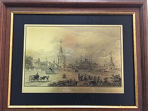 Гравюра "Святые врата и окрестности" 1