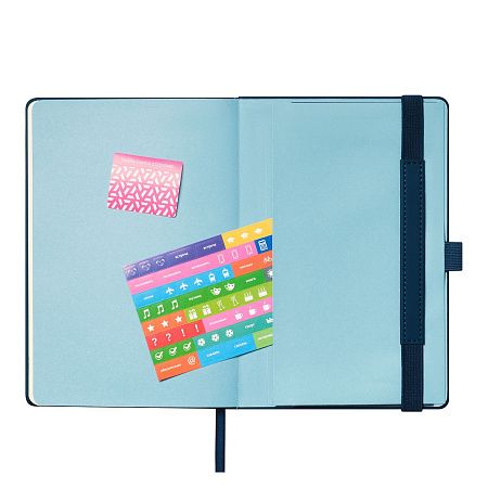 Ежедневник Альфа (Alpha) недатированный, синий/голубой