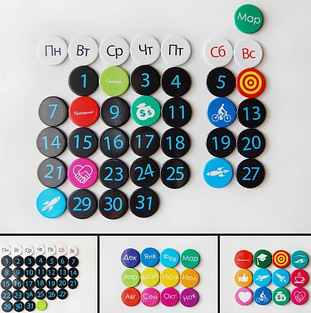 Вечный календарь на магнитах