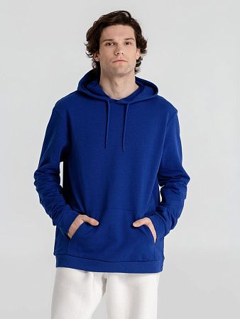 Толстовка с капюшоном унисекс Hoodie, ярко-синяя, размер XS