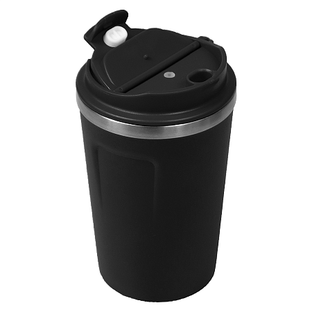 Термокружка Zencup вакуумная, стальная, 380 мл, черная
