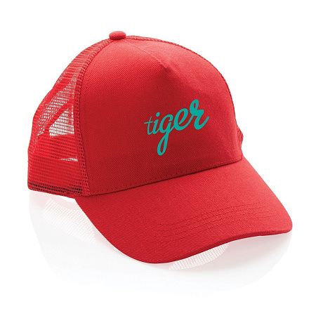 Бейсболка Impact c сеткой из переработанного хлопка AWARE™, 5 клиньев, 190 г