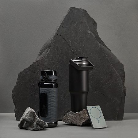 Бутылка для воды Вектор (Vector), черная