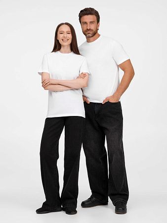 Футболка унисекс T-Bolka 180, белая, размер XXL