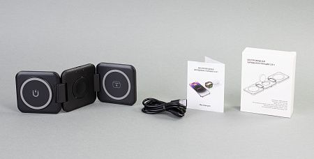 Складная беспроводная (15W) зарядная станция "Flip" с MagSafe