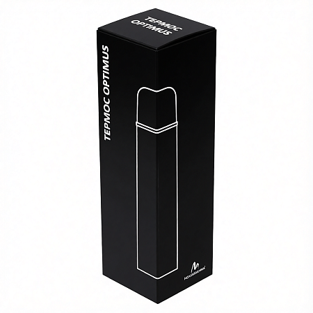 Термос вакуумный стальной Optimus  двухстеночный 500 мл, черный 