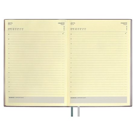 Ежедневник Avila, недатированный, серый