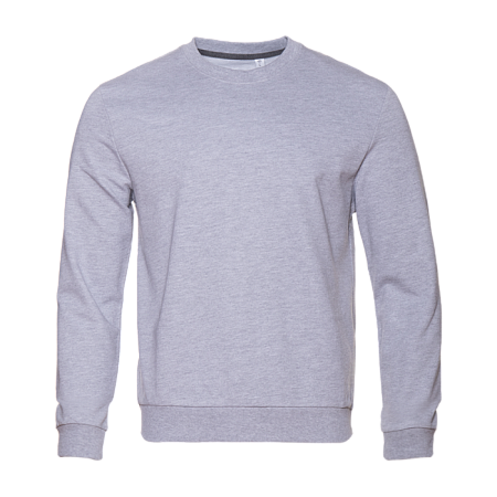 Свитшот унисекс STAN футер без начёса, 260, 63, Серый меланж,  (50/60)  (52/XL)