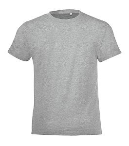 Футболка детская Regent Fit Kids, серый меланж под нанесение