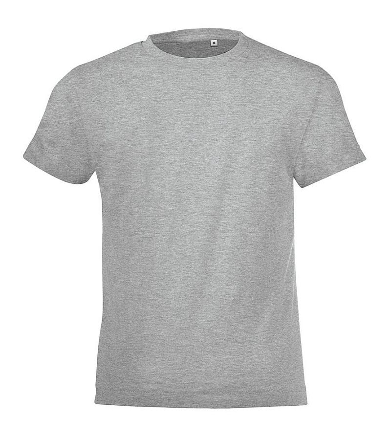 Футболка детская Regent Fit Kids, серый меланж под нанесение