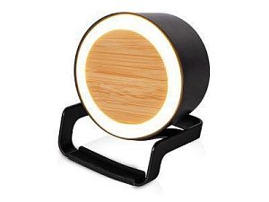 Беспроводная колонка (5 Вт) с функцией беспроводной зарядки (10Вт) «Eclipse», цвет: черный