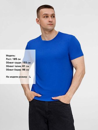 Футболка унисекс Senti, ярко-синяя, размер S