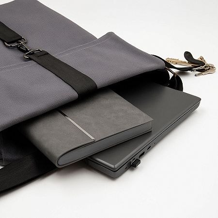 Шоппер Superbag Companion, с тремя отделениями, боковым креплением (карабин) и карманом