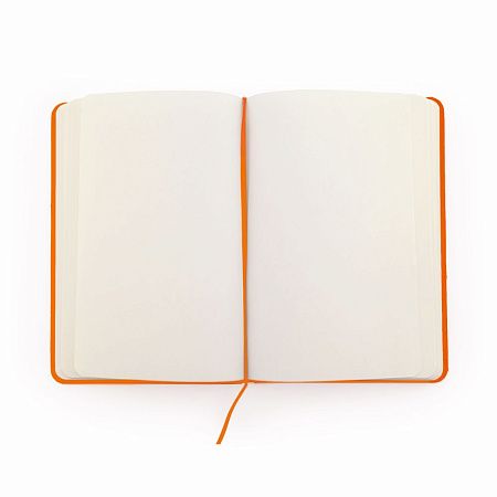 Блокнот A6 CORAL в твёрдом переплёте, ОРАНЖЕВЫЙ