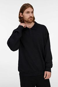 Свитшот оверсайз унисекс S6, черный