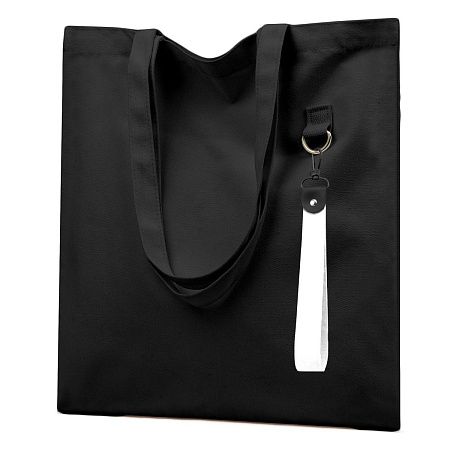 Сумка для покупок LUMISSA 325 г/м² с ремувкой, чёрный/белый