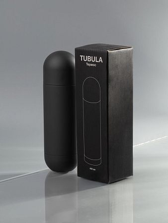 Термос Tubula Soft Touch, черный