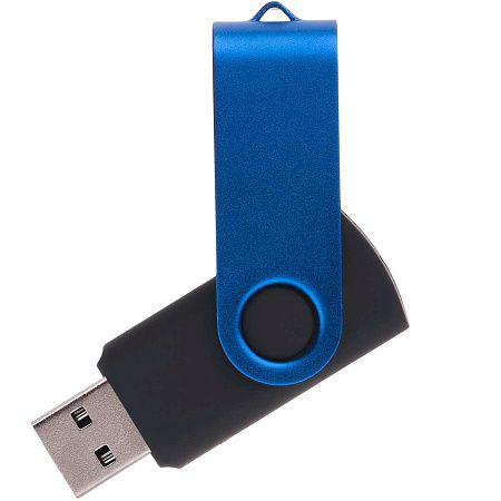 Флешка TWIST COLOR MIX Черная с синим 4016.08.01.16ГБ