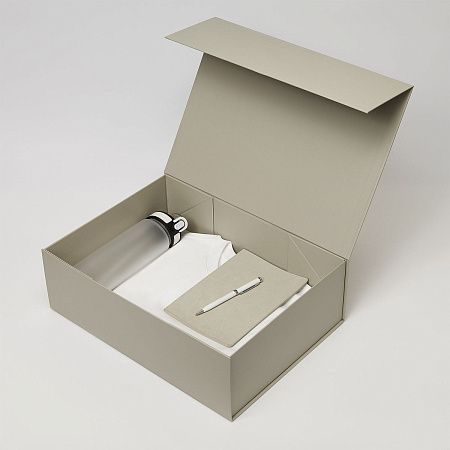 Набор с одеждой Раст Нео (Rust Neo) (футболка, бутылка, ежедневник, ручка), белый, XS/S