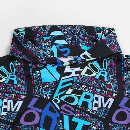 Худи унисекс Morfiss с полной запечаткой на заказ, размер XS/S