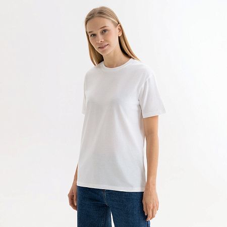 Футболка унисекс Крис (Kris), 150 гр., белая (теплого оттенка), размер XXL