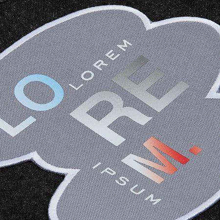 Шеврон из габардина Gabo L, серый