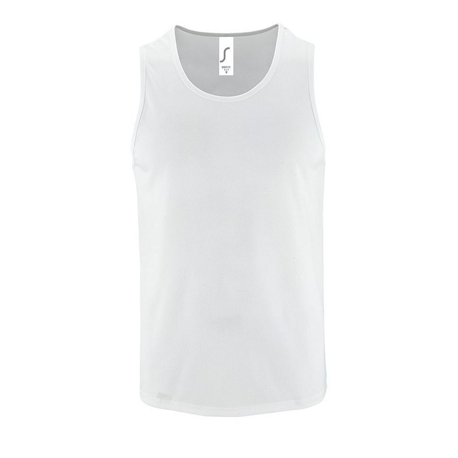 Майка мужская Sporty TT Men, белая, размер 3XL