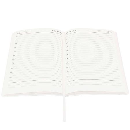 Ежедневник A5 недатированный Dante в мягком переплёте софт-тач, белый