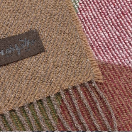 Плед Arequipa, бордовый с бежевым