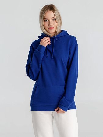 Толстовка с капюшоном унисекс Hoodie, ярко-синяя, размер XS