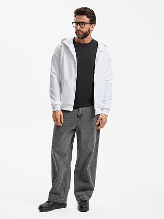 Толстовка унисекс оверсайз Sartoro, белая, размер XL/2XL