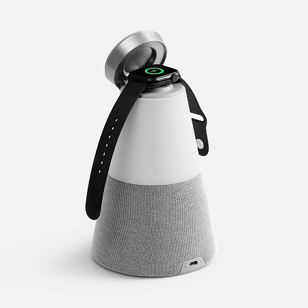 Bluetooth-колонка с беспроводной зарядкой и подсветкой Cone Sonance, серая