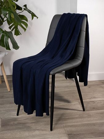 Плед Rombus, темно-синий (сапфир)