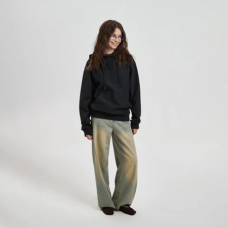 Худи релакс унисекс Адвенче (Adventure), черный, размер XL/2XL