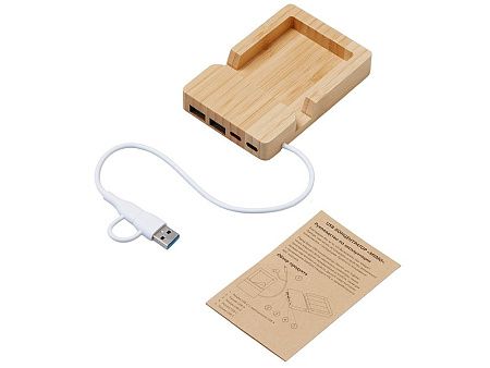 USB-хаб «Memo», 2*USB, 2*Type C