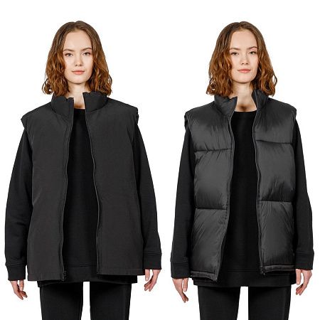 Жилет двусторонний V2, черный, размер XS/S