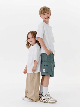 Футболка детская оверсайз Teezer, белая, размер 12 лет (146-152 см)