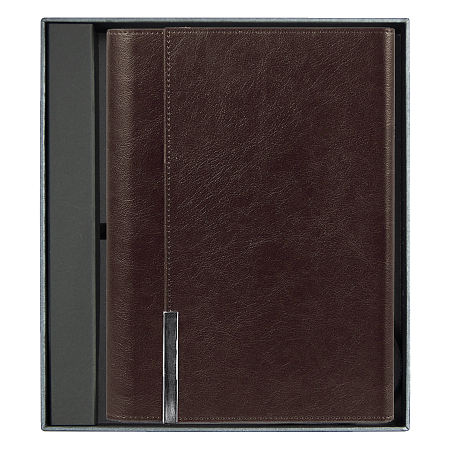 Ежедневник в суперобложке Country Liberty Mocca A5+ в подарочной коробке, коричневый, недатированный, в твердой обложке