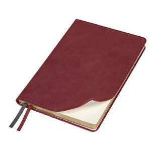 Ежедневник Urban Elegiya Ausone A5, бордовый с золотистым, недатированный, в полугибкой обложке