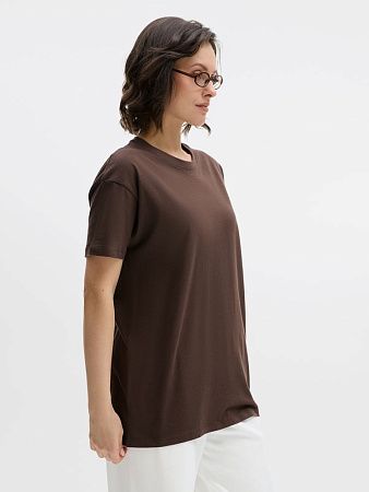 Футболка унисекс Regent 150, темно-коричневая (шоколад), размер XXL