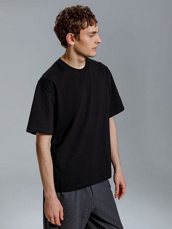 Футболка оверсайз Kangas, черная, размер XS/S