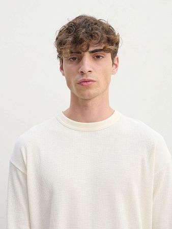 Футболка с длинным рукавом Thermal T, бежевая (неокрашенная), размер S