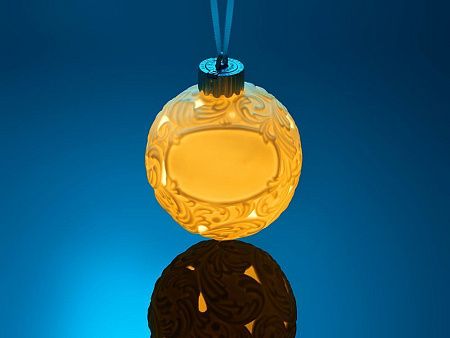 Шар новогодний с подсветкой и зоной для персонализации