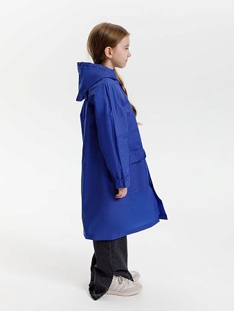 Дождевик детский RainDrop Kids, ярко-синий, размер 10 лет (130-140 см)