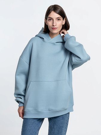 Худи Kulonga Oversize, серо-голубое, размер XL/2XL