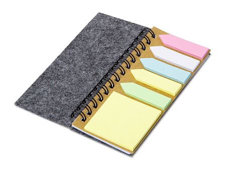 Мини-блокнот со стикерами А7 "Felt"