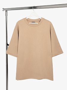 Футболка оверсайз унисекс Kosmos 2.0, светло-серая под нанесение